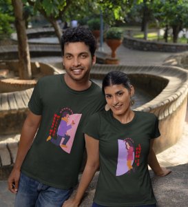 Will You Marry Me? Printed (green) T-shirts For Couples