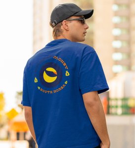 Future Of Money Wings Blue Round Neck Cotton Half Sleeved Mens TShirt with Printed Graphics