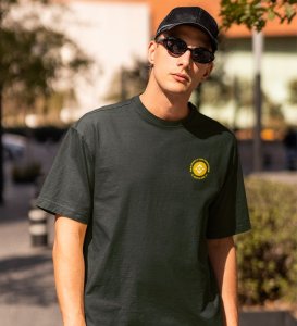 Crypto King Wings Green Round Neck Cotton Half Sleeved Men's T Shirt with Printed Graphics