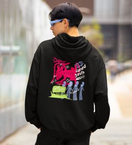 Sinner Soul Black Back Printed Graphic Hoodies