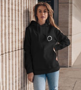 The Skilled Fighter with the Will to Protect and Heal Printed Black Cotton Hoodie For Women