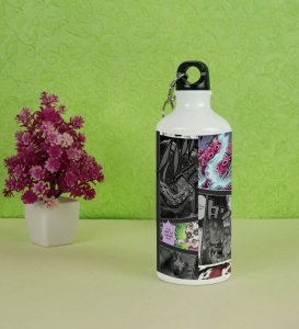 Hashira Showdown Muichiro vs Gyokko Manga Printed Sipper Bottles