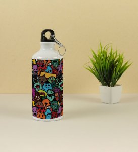 Raise a Toast to the Monster Party on Aluminium Water Bottle 600ml