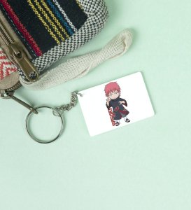The Puppet Master Sasori  Printed White Anime Keychains Pack Of 2
