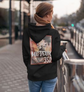 Classic Looks, Unforgettable Rides Printed Black Hoodie for Women