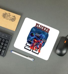 Flicker Mode Activated on Neon Basketball Court Graphic Printed Mousepad