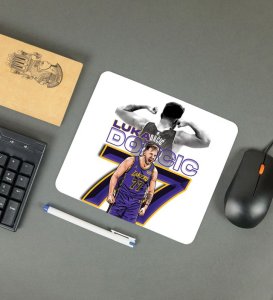 Purple Thunder with Number 77 Graphic Printed Mousepad