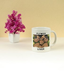 Flower Lover Moment Captured With Warmth Printed Coffee Mug 250ml