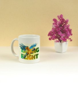Artistic Parrot in Action Design Printed Coffee Mug 250ml