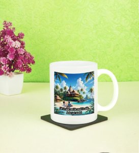 Life Is Short So Explore the World Printed Coffee Mug
