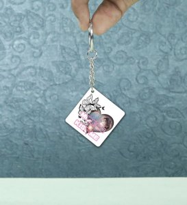 Romantic Miss Me Kiss Me Pair Printed Keychain Pack of 2