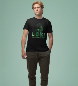 Master of Mischief: Shadows Behind the Throne Graphic Printed Black T-Shirt for Men