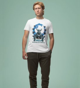 Goddess of the End: Silence Before the Storm Graphic Printed White T-Shirt for Men