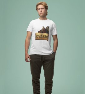 Gift of the Gods: Essence of Pure Wisdom Graphic Printed White T-Shirt for Men