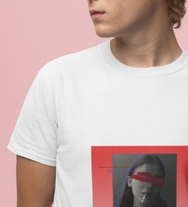 Sadness & Smoke: Trying to Breathe Graphic Printed White T-shirt