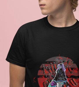 Blood Moon Strike : Fighting Battles That No One Sees Graphic Printed Black T-Shirt