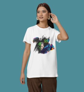 Electric Queen: Cyber Quote Graphic Printed Black T-Shirt