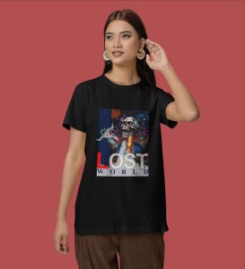 Infinite Journey: Earth's Brave Explorer Graphic Printed White T-Shirt