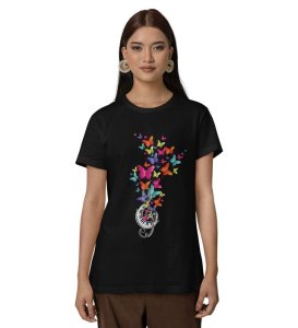 The Rising Note: Flight of Sound Graphic Printed White T-Shirt
