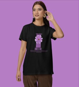 Drawn to the Light Within: Graphic Printed Black T-Shirt