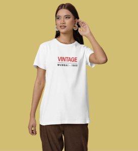 Better With You: Vintage Radio Love Theme Graphic Printed WhiteT-Shirt