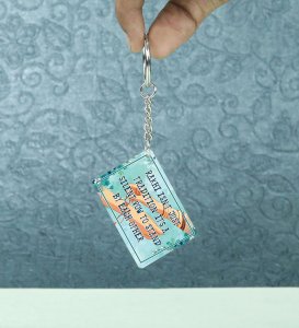 Silent Promise Of Togetherness Rakhi Art Printed Keychain Pack of 2