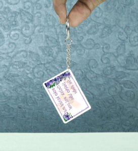 Thread May Fade But Love Always Remains Printed Keychain Pack of 2