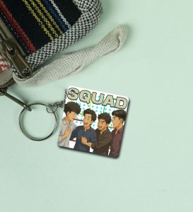 One Team One Dream Always Together Printed Keychain Pack of 2