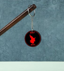 Dark Fantasy Inspired Which Witch Quote Printed Round Keychain Pack of 2