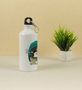 Flowing Energy Ustrasana Camel Pose Inspired Aluminium Printed Sipper Bottle 600ml
