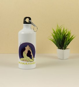 Dhanurasana Flexibility Flow Yoga Art Aluminium Printed Sipper Bottle 600ml