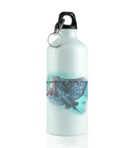 Aqua Shadows Stingray Print Aluminium Printed Sipper Bottle 600ml