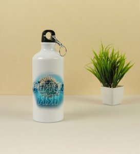 Spiky Style Puffer Fish Art Aluminium Printed Sipper Bottle 600ml