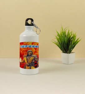 Hot Flame Warrior Style Aluminium Printed Sipper Bottle 600ml